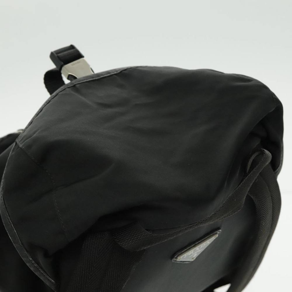 PRADA Backpack Nylon Black Silver Auth ep6168 - Picture 6 of 16
